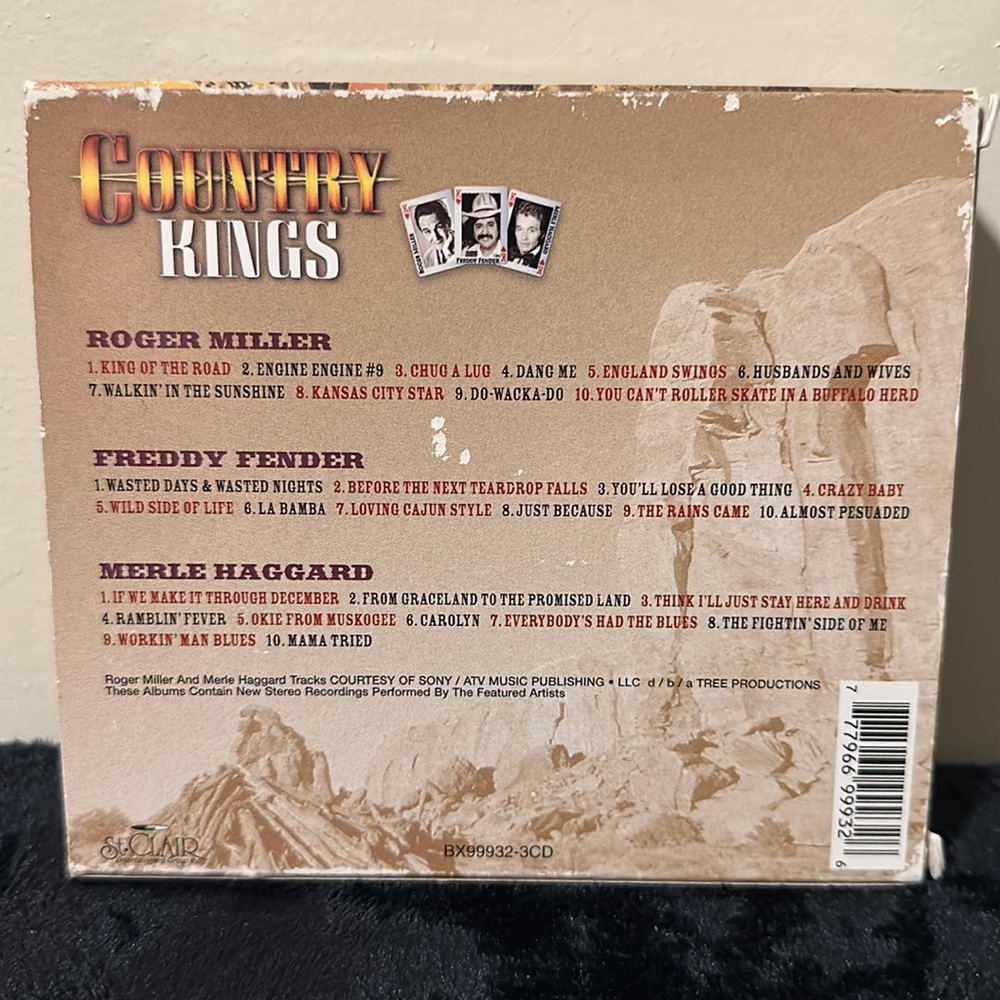 Country Kings~Roger Miller/Freddy Fender & Merle Haggard~3 CD Set~EUC! - Picture 6 of 9